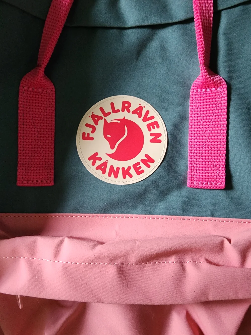 Custom One-of-a-kind Kånken Multi-Color Classic Backpack - Teal & Pink